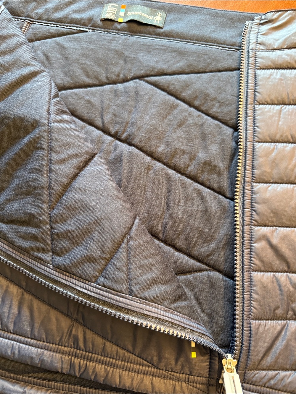 Smartwool navy blue Quilted Mini Skirt with Side Zip - Picture 4 of 5